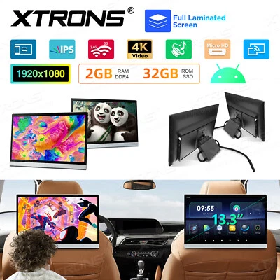 XTRONS 1 Stück Android 2G+32GB 4 Core Monitor Kopfstütze Player HDMI 4K Video - Bild 1 von 4
