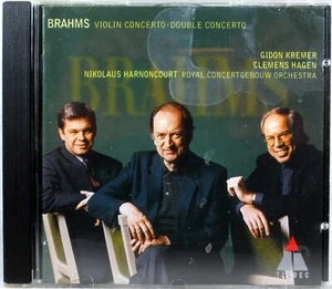 TELDEC GIDON KREMER Brahms Violin Concerto HARNONCOURT (CD, GERMANY, 1997) NM - Imagen 1 de 4