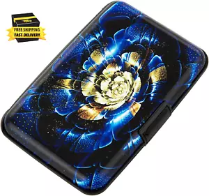 Credit Card Holder Small RFID Blocking Wallet Business Metal Slim Mini Aluminum - Picture 1 of 7