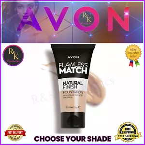 Avon Flawless Match Natural Finish Foundation - 30ml - SPF20 - Choose Your Shade - Picture 1 of 58