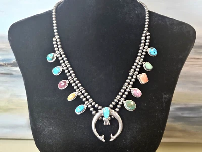 Chaco Canyon 925 Sterling Silver Multi-Gemstone Statement Necklace - NWT - Image 1 of 4