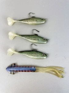 Panther Martin Fishing Lures 3 Floating Minnow Silver Black 1 Squid lure bait - Picture 1 of 7