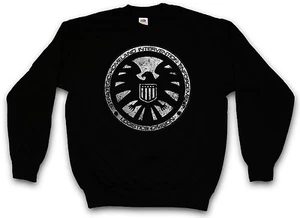 S.H.I.E.L.D. VINTAGE LOGO II SWEATSHIRT SWEATER PULLOVER Nick Marvel SHIELD Fury - Picture 1 of 2