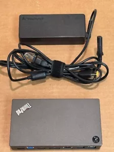 Lenovo ThinkPad DK1523 DisplayLink USB 3.0 Ultra Docking Station with AC Adapter - Picture 1 of 7