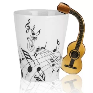 Guitar Mug Guitar Coffee Mug Music Gifts For Guitar Players Musician 13.5 Oz Gui - Picture 1 of 7