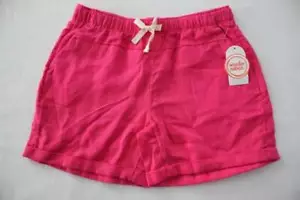 Girls Pull on Shorts Large Size 10 - 12 Pockets Drawstring Summer Casual Pink - Picture 1 of 2