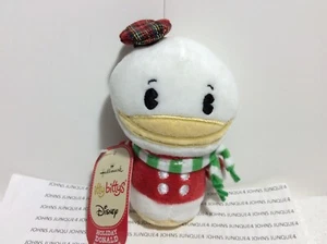 HALLMARK ITTY BITTYS HOLIDAY DONALD New with tag DISNEY Dressed in Holiday Best! - Picture 1 of 2