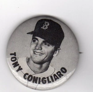 Tony Conigliaro 1-3/4" Pin 1965 Boston Red Sox Smile On - Picture 1 of 2