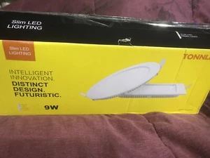 Tonne 9W 4" Runde Ultradünne Deckeneinbauleuchte mit Anschlussdose, 3000 K - Bild 1 von 2