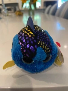 TY Beanie Boos Teeny Tys 4" MADIE Blue Tang Stackable Plush Stuffed Animal - Picture 1 of 8