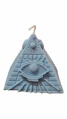 All Seeing Eye Egyptian Pyramid Candle 3 in X 3 in U-Pick Color - Image 1 of 4
