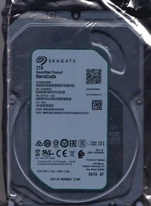 Seagate ST2000DM008 pn: 2FR102-300 sn: ZK3 0001 TK JUN 2020 2TB SATA 3.5" 2612 - Picture 1 of 3
