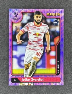 2021-22 Topps Chrome Merlin - Josko Gvardiol RC #81 Purple Wave /15 Rookie  - Picture 1 of 4