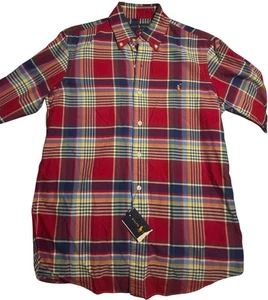 Polo Ralph Lauren Performance Camicia di Flanella Uomo M Rossa a Quadri Taglia S - Foto 1 di 4