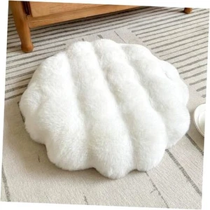 Round Chair Cushions Plush Chair Pads Memory Foam Seat Cushion 18 inch White - Picture 1 of 5
