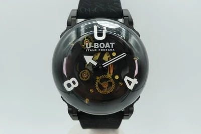 U-BOAT U65 3355 PVD OIL FILLED 50M SKELETON SWISS ITALIAN STEEL 44MM BUBBLE - Image 1 of 4