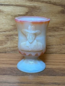 Boyd Crystal Slag Glass Hoppy Hopalong Cassidy Toothpick Holder Limited 632/1000 - Picture 1 of 5