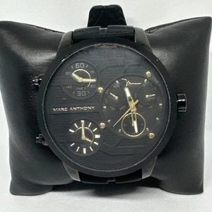 Marc Anthony FMDMA120 Men's Black Silicone Strap Analog Dial Quartz Watch HME588 - Picture 1 of 11