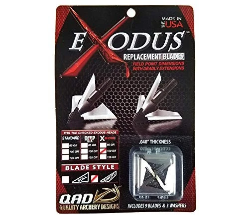 QAD Exodus 100 gr Swept Blade Replacements (BCR100‑S) - Image 1 of 1