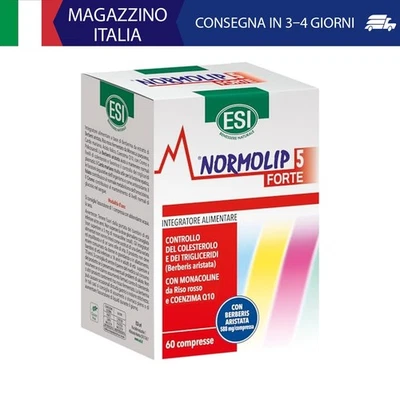 ESI - Normolip 5 Forte, Integratore Alimentare con Berberis, Contribuisce ai Nor - Immagine 1 di 4