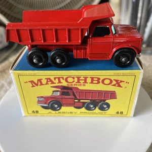 LESNEY MATCHBOX SERIES 1968, #48 DODGE DUMPER TRUCK - NEW IN BOX - Picture 1 of 16