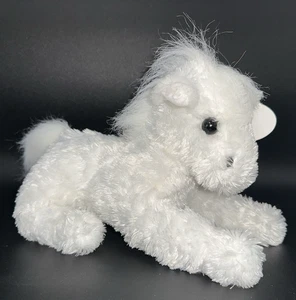 NWT! 2002 Wishpets Queen Floppy White Pony Horse 9" Plush Stuffed Animal Toy - Picture 1 of 8
