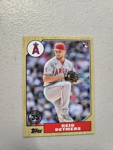 2022 Topps #T87-33 Reid Detmers 1987 Design Rookie RC Los Angeles Angels NM - Bild 1 von 2