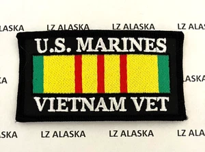 U.S. MARINE CORPS VIETNAM VETERINARIO con SERVIZIO MEDAGLIA NASTRO TOPPA - Foto 1 di 3