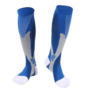 Blue Sport Knee High - (Compression Socks) - Picture 1 of 8