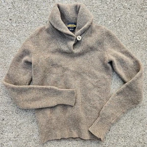 RALPH LAUREN RUGBY WOOL SWEATER Young Boys XS 100% Wool Brown Multicolor - Picture 1 of 9