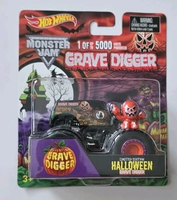 Hot Wheels Halloween Grave Digger Monster Jam  Rare 2013 1/64th - Image 1 of 4