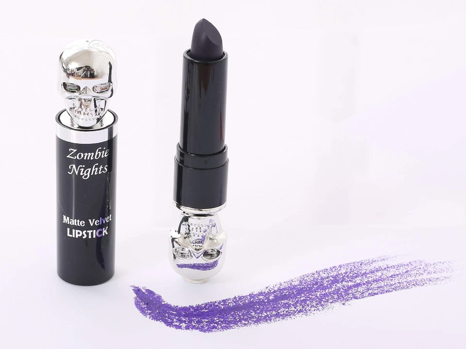 SAFFRON Safran Zombie Nights Schädel Lippenstift - 08 tiefe Pflaume