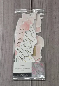 Kit de utilería Style Me Pretty boda celebración ducha nupcial cabina de fotos 10 piezas - Imagen 1 de 3