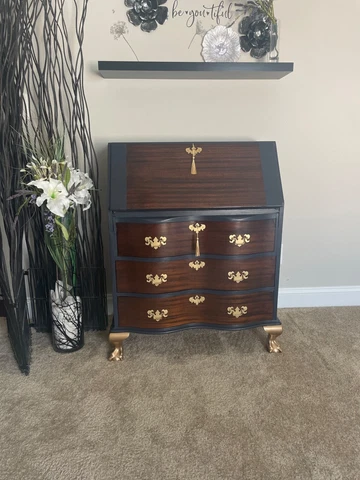 antique drop front secretary desk Cover