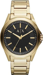 EMPORIO ARMANI Men's Black Stainless Steel Analog Watch New - Picture 1 of 4