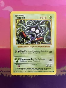 Pokemon Card Tangela Shadowless Base Set Common 66/102 NM Condition - Picture 1 of 2
