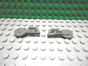 Lego mini figure 2 Classic Dark Gray circular saw tool town city - Picture 1 of 1