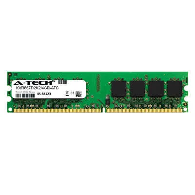 2GB DDR2 PC2-5300 667MHz DIMM (Kingston KVR667D2K2/4GR Equivalent) Memory RAM - Image 1 of 2