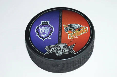2013 KELLY CUP PLAYOFFS SOUVENIR PUCK ECHL Reading Royals vs Cincinnati Cyclones Cover