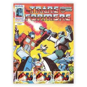Royal Mail - Transformers Optimus Prime - Fan Sheet of 3 stamps - MNH - Picture 1 of 1