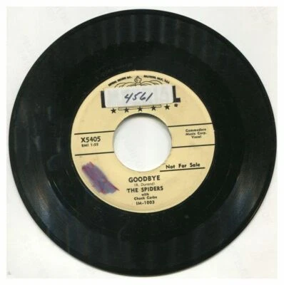 Spiders w/ Chuck Carbo - Goodbye / That's The Way To Win My Heart Vinyl 7" 45 Foto 1 de 4