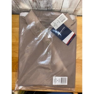 Women's Propper Uniform Polo Shirt Long Sleeve Size Medium Silver Tan F5396 - Picture 1 of 2