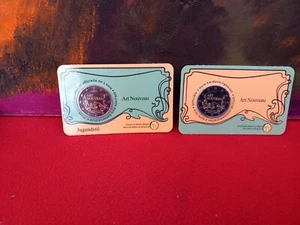 Bélgica, 2023, Art nuveu, moneda de 2 euros, Coincard, ambos tipos - Imagen 1 de 1