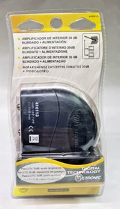METRONIC 410113 AMPLIFICATORE TV SEGNALE- 30 DB - 2 USCITE TV - 9,52 MM - NUOVO - Foto 1 di 8