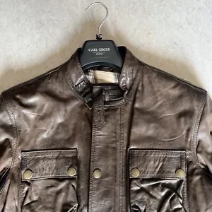 Belstaff Brad Leder Jacke Dunkel Braun Gr. KP 1,400 EUR - Bild 1 von 17