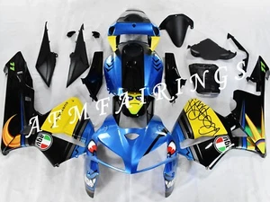 Blue Yellow Shark ABS Injection Mold Bodywork Fairing Kit for CBR600RR 2005-2006 - Picture 1 of 7