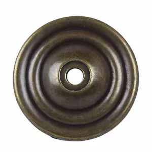 GlideRite 1-1/2" Thin Rounded Ring Cabinet Backplate Antique Brass - 5061-AB-1 - Picture 1 of 2