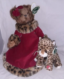 Bearington Bear Leona Leopard 179851 New With Tags 14 Inch And Leopold 179853 - Picture 1 of 10