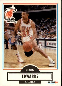 1990-91 Fleer Basketball #99 Kevin Edwards