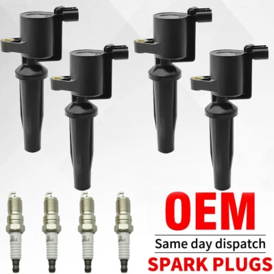 4 bobinas de encendido y bujía OEM para Ford Fusion Escape FD505 2009-2020 2,0 L 2,5 L Foto 1 de 4